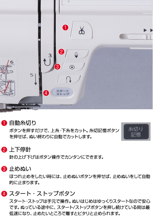 ルシェールC6300 操作ボタン