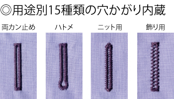 ボタンホール縫い