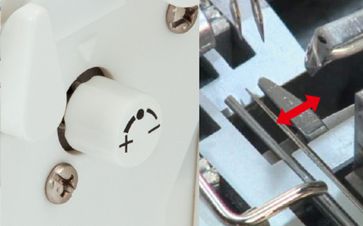 かがり幅微調整機構
